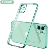 ShieldCase geschikt voor Apple iPhone 11 vierkante metallic case - lichtgroen