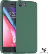 ShieldCase Silicone case geschikt voor Apple iPhone 7 / 8 - optimale bescherming - siliconen hoesje - backcover - groen
