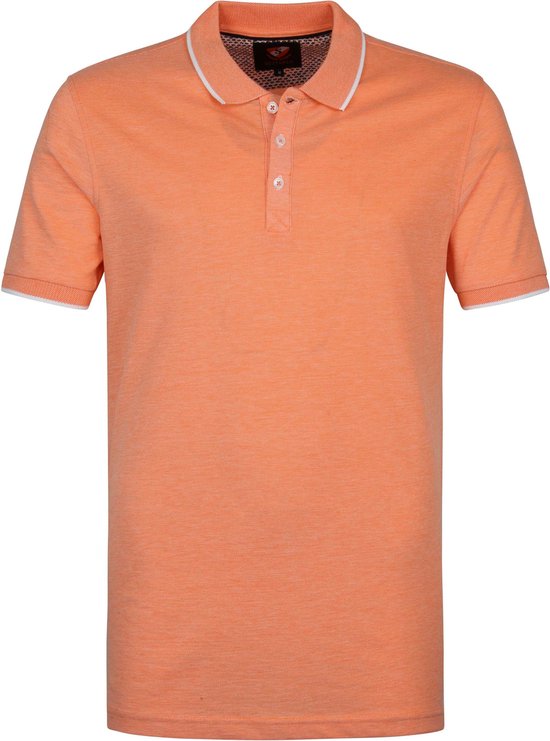 Suitable - Oxford Polo Fel Oranje - Modern-fit - Heren Poloshirt Maat L