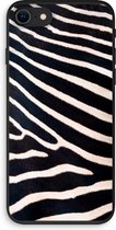 Case Company® - Hoesje geschikt voor iPhone SE 2020 hoesje - Zebra - Biologisch Afbreekbaar Telefoonhoesje - Bescherming alle Kanten en Schermrand