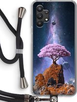 Case Company® - Hoesje met koord geschikt voor Samsung Galaxy A32 5G hoesje met Koord - Ambition - Telefoonhoesje met Zwart Koord - Bescherming aan alle Kanten en Over de Schermrand