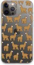 Case Company® - Hoesje geschikt voor iPhone 13 Pro Max hoesje - Alpacas - Soft Cover Telefoonhoesje - Bescherming aan alle Kanten en Schermrand