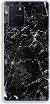 Case Company® - Hoesje geschikt voor Samsung Galaxy Note 10 Lite hoesje - Zwart Marmer - Soft Cover Telefoonhoesje - Bescherming aan alle Kanten en Schermrand