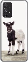 Geschikt voor Samsung Galaxy A33 5G hoesje - Geit - Dieren - Kinderen - Jongens - Meisjes - Siliconen Telefoonhoesje