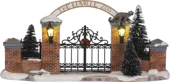 Luville - Zoo entrance battery operated - Kersthuisjes & Kerstdorpen