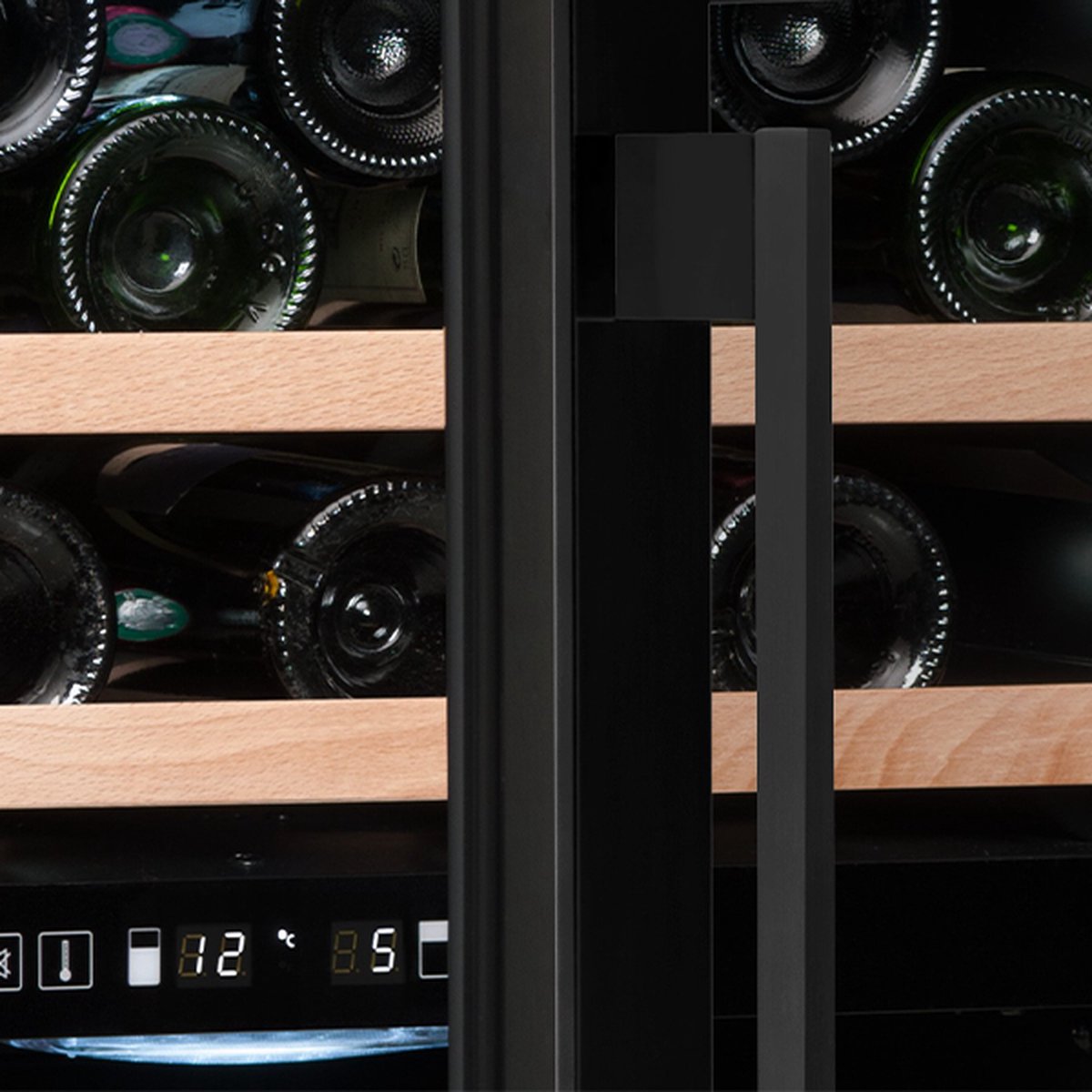 Avintage AVI60CDZA Wijnkoeler Ingebouwd Zwart 36 Flessen - afbeelding 3