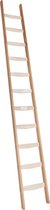Enkele ladder hout - 22 treden/sporten - Stahoogte 563 cm - Houten trap