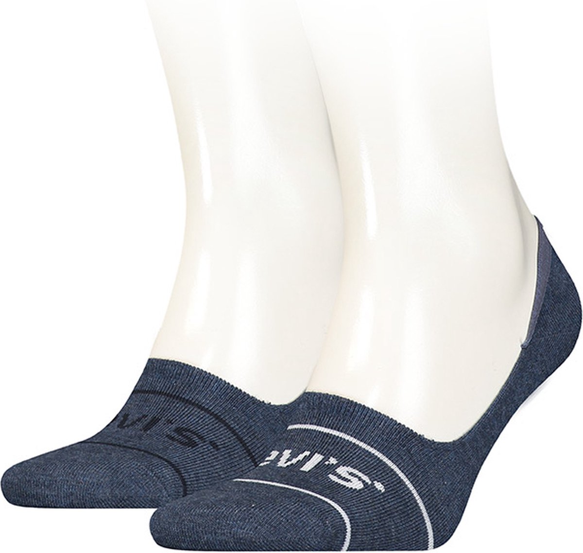 Levi’s unisex 2P footies sport Blauw