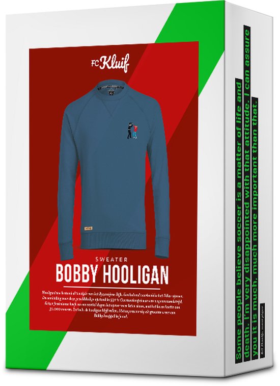 FC Kluif 'Bobby Hooligan' sweater in verpakking.