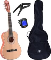 LaPaz C30N klassieke gitaar 3/4-formaat naturel + gigbag + accessoires