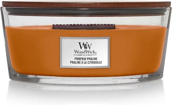 WoodWick - Bougie Ellipse Citrouille Praline