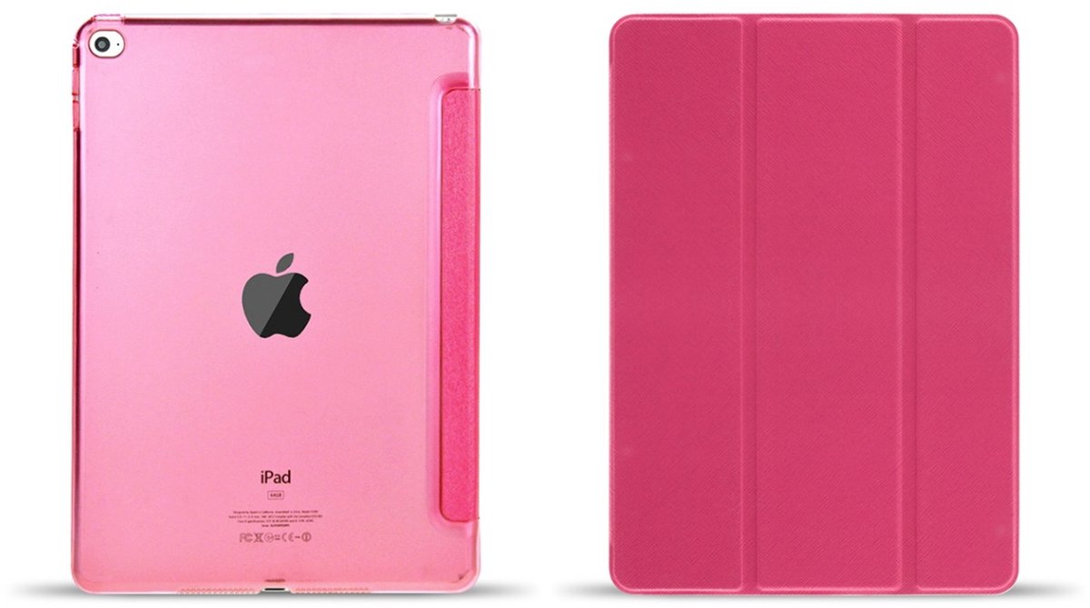 Apple iPad 2/3/4 Flip Cover met zachte binnenzijde - Roze