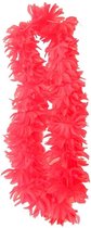 Neon roze hawaii bloemen krans/slinger - Verkleed accessoires