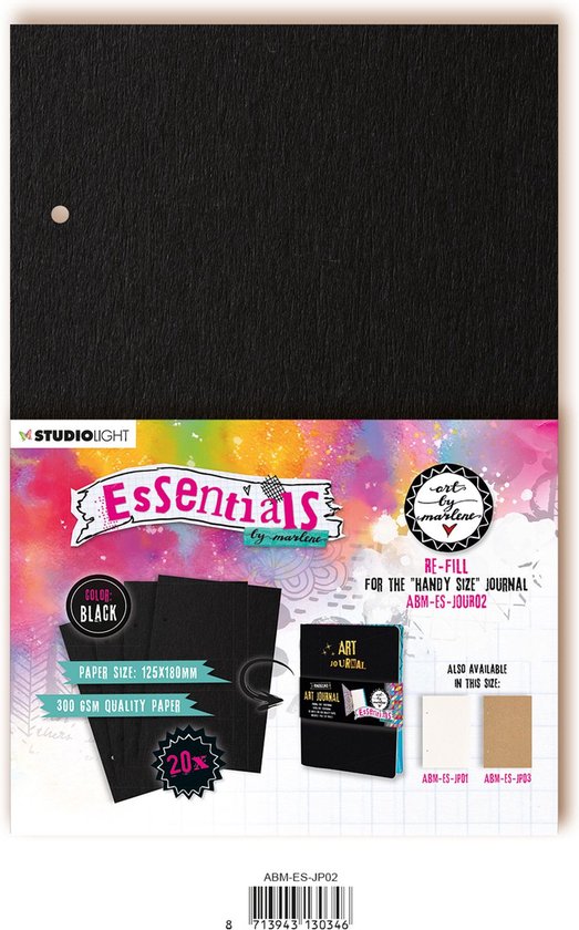 Foto: Journal pages the handy size black art by marlene essentials nr 02