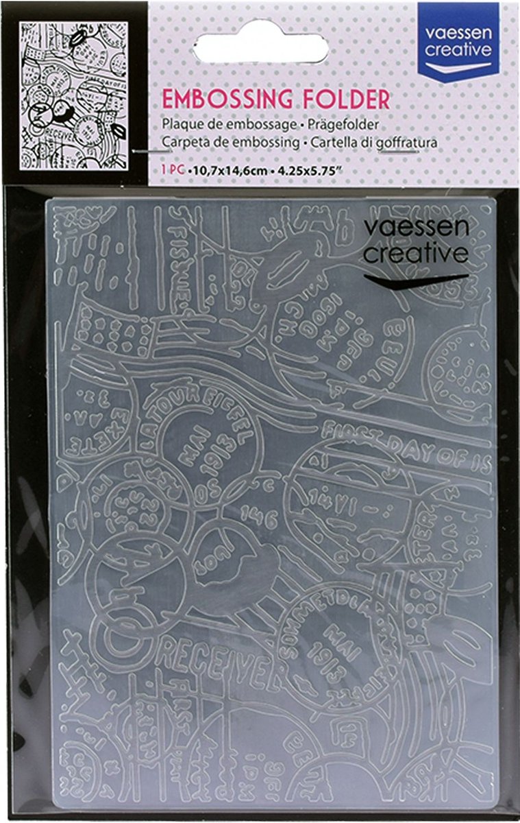 Vaessen Creative Embossing Folder passport