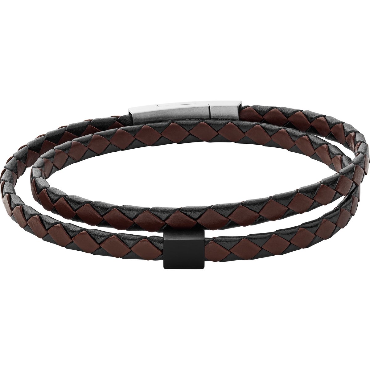 Skagen Heren Armband leer, edelstaal One Size 88237293