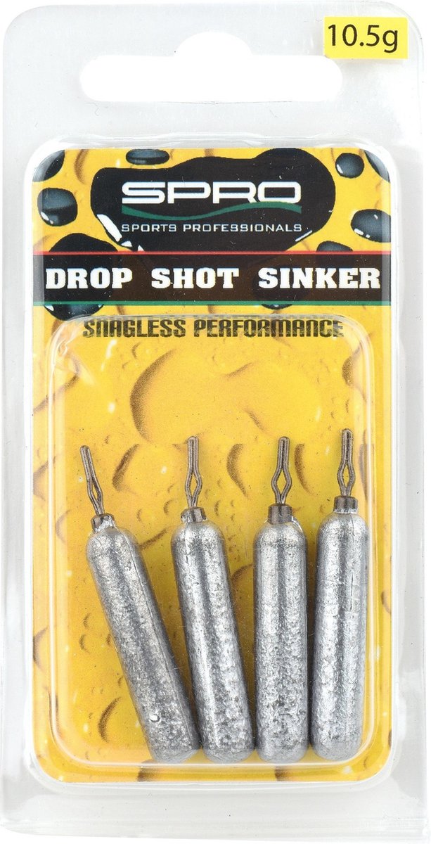 Spro Lead Drop Shot Sinker - 21g - 4st - Zwart van Spro — afbeelding 4
