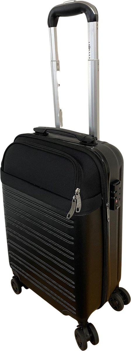 Leonardo Business Reiskoffer - Handbagagekoffer 34 Liter - TSA Douaneslot - Zwenkbare Wielen - Suitcase