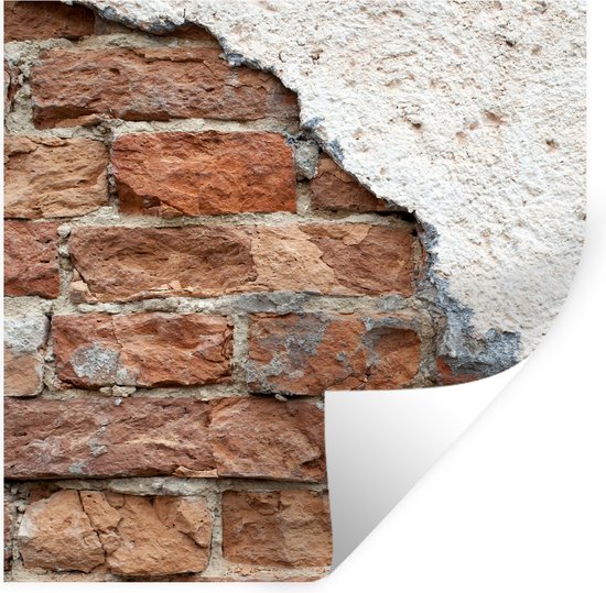 Stickers muraux - Film autocollant - Brique - Plâtre - Mur - 80x80 cm - Film adhésif - Stickers muraux chambre enfant - Papier peint autocollant - Papier peint autocollant - Film autocollant