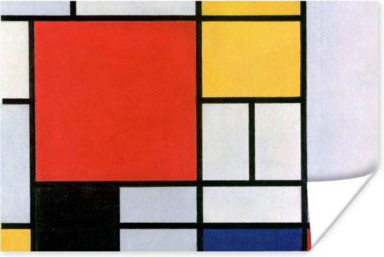 Poster Kunst - Mondriaan - Oude meesters - 30x20 cm