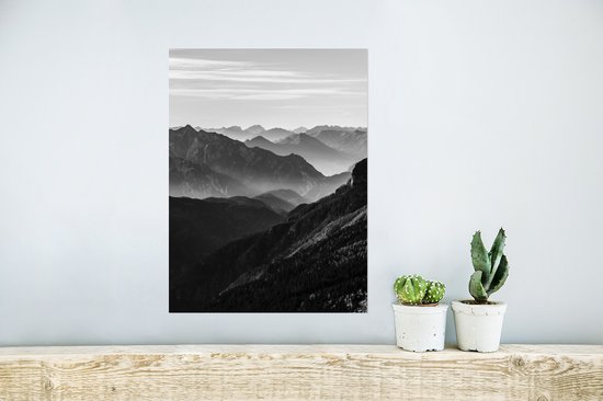 Poster Montagnes - Nature - Brouillard - 30x40 cm