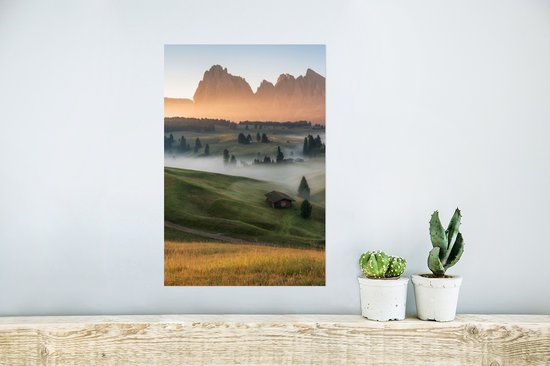 Affiche Berg - Brouillard - Paysage - 20x30 cm