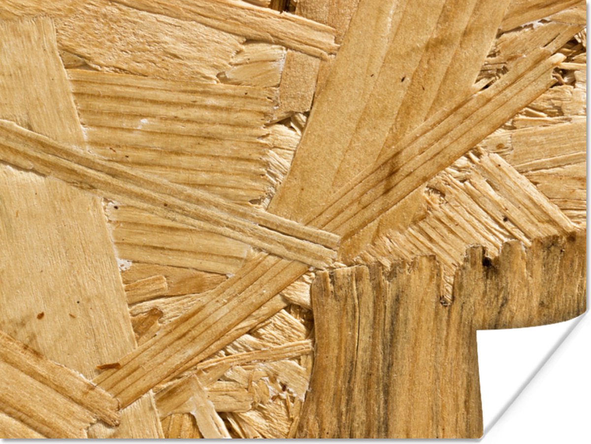 Poster Hout - OSB - Patroon - 40x30 cm