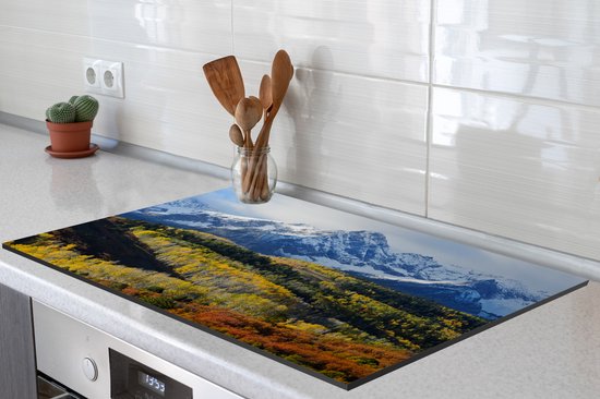KitchenYeah® Inductie beschermer 80.2x52.2 cm - Berglandschap in Colorado - Kookplaataccessoires - Afdekplaat voor kookplaat - Inductiebeschermer - Inductiemat - Inductieplaat mat
