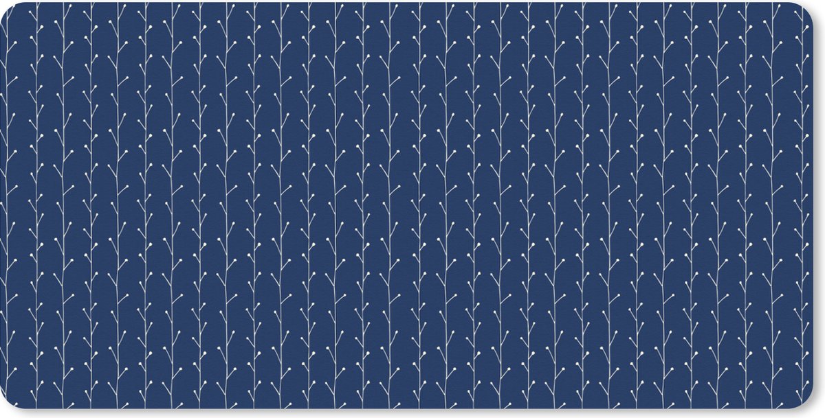 Muismat XXL 80x40 cm - Bureau onderlegger - Bureau mat Planten - Patroon - Japan - Bureaumat - Gaming mousepad xl - Bureaulegger groot - Computer deskmat