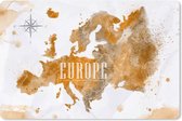 Muismat XXL - Bureau onderlegger - Bureau mat - Wereldkaart - Europa - Kleur - 120x80 cm - XXL muismat