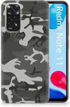 Hoesje Bumper Xiaomi Redmi 10 | Redmi Note 11 4G GSM Hoesje Army Light