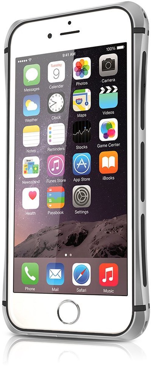 Itskins, Hoesje geschikt voor iPhone 6 / 6S - Toxik Hardcase, Grijs
