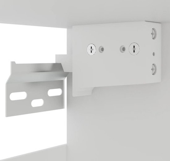 vidaXL Armoire suspendue Blanc 80x31x60 cm Aggloméré - Armoire suspendue - Armoires suspendues - Armoire suspendue - Armoires suspendues