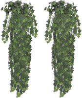vidaXL - Kunstplanten - 2 - st - klimop - 90 - cm - groen