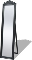 vidaXL - Vrijstaande - spiegel - Barokstijl - 160x40cm - zwart