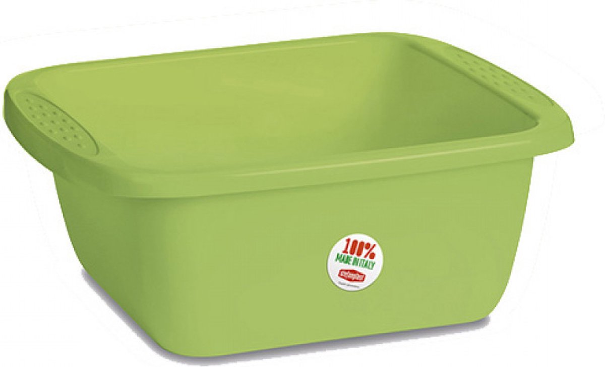 Stefanplast Wasbak Rechthoek 17L Groen