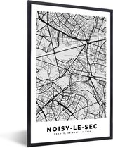 Fotolijst incl. Poster - Frankrijk - Plattegrond - Kaart - Noisy-le-Sec - Stadskaart - 20x30 cm - Posterlijst