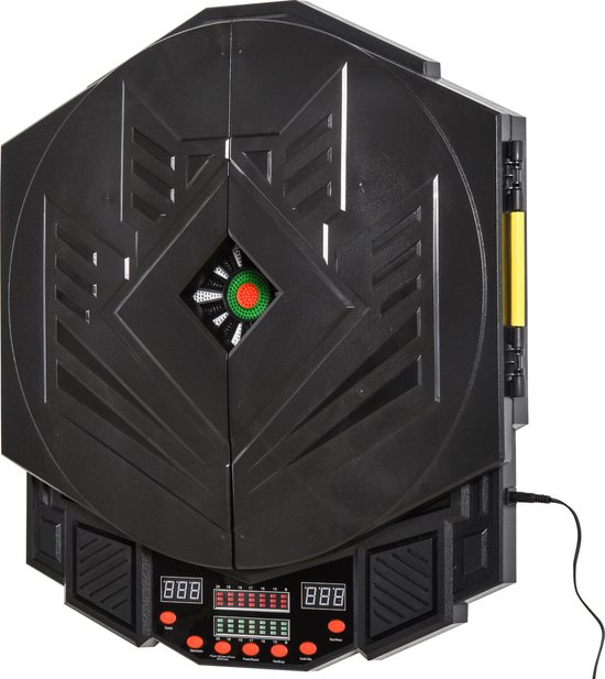 HOMCOM Elektronisch dartbord dartbord met deur incl. 4 LED 216 spellen 12 pijlen B8-0006 van Merkloos — afbeelding 5