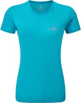 Ronhill Core SS Tee Dames - sportshirts - blauw/roze - Vrouwen