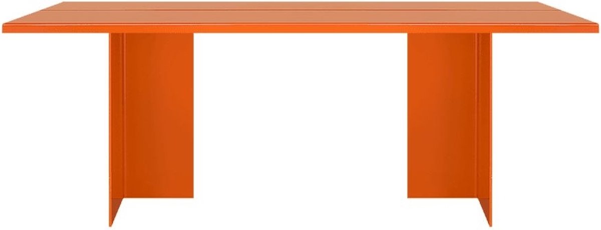 ZEBE Tuintafel - zuiver oranje - L: 200 cm