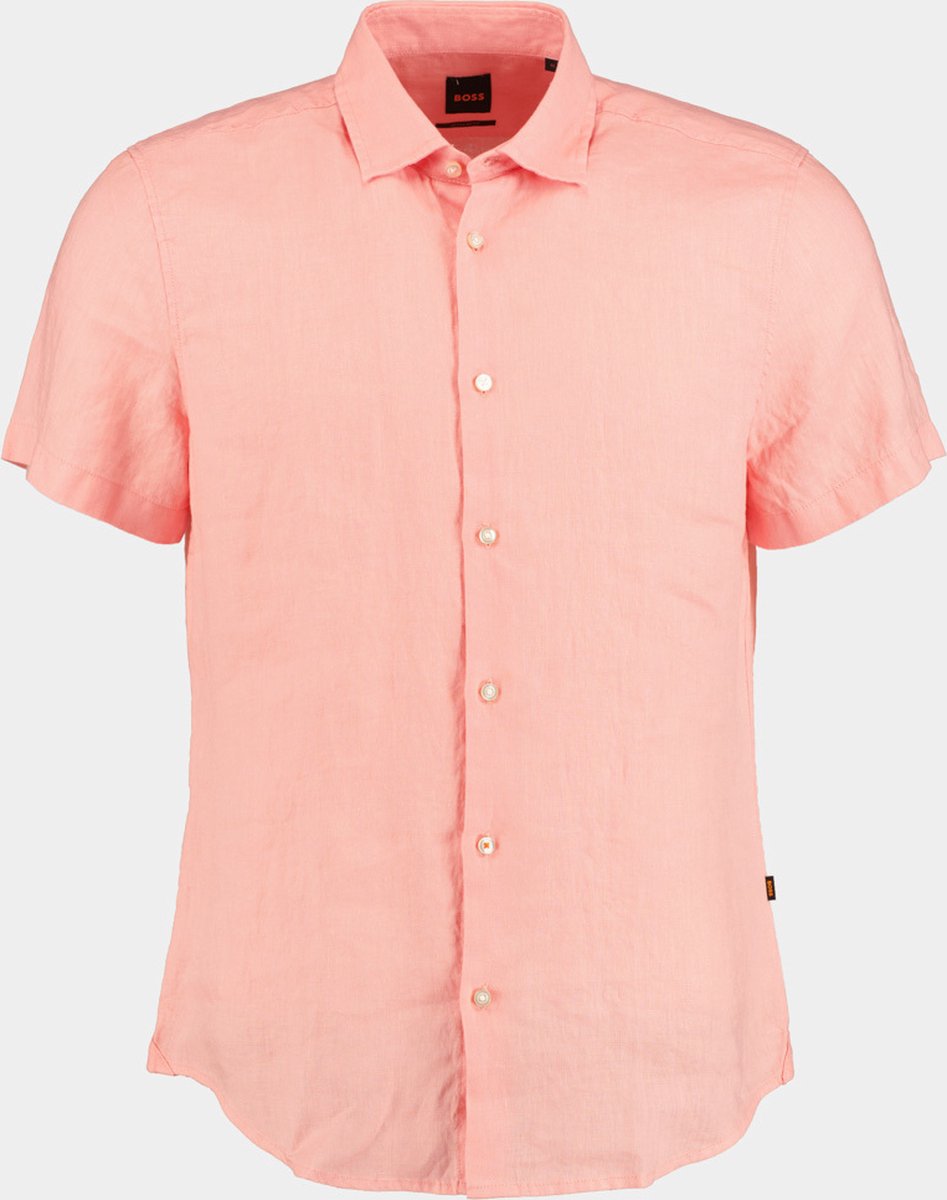 BOSS Orange Casual hemd korte mouw Roze Rash_1 10240024 01 50467417/630