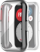 Screenprotector watch case - hoesje - geschikt voor Huawei Watch Fit - grijs