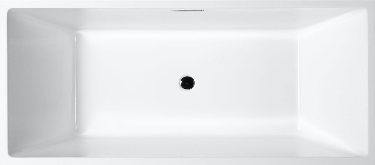 Badplaats Ligbad Alcamo Mat Wit 170 x 80 x 60 cm - Wit Acryl