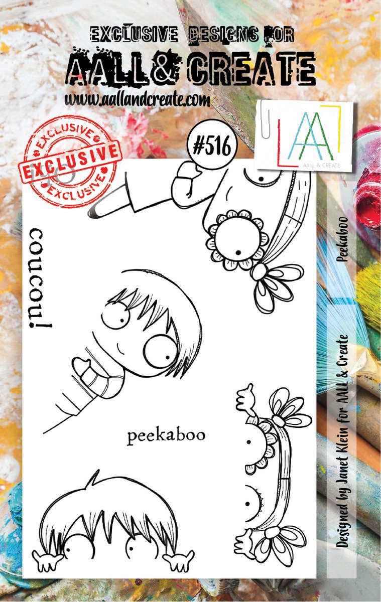 Clear Stamp Set A7 Peekaboo (AALL-TP-516)