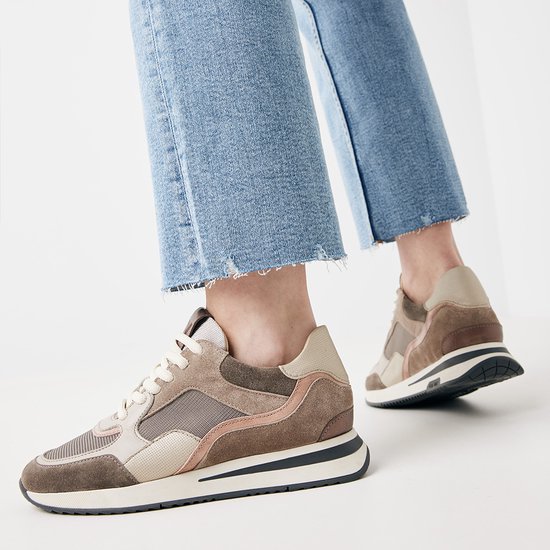 VIA VAI Nora Sooth Sneakers - Taupe - Maat 36 | bol.com