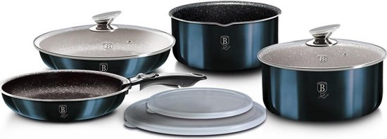 Berlinger Haus 6010 - metallic grey line - Steelpan met tuit en deksel Berlinger Haus 6010 - metallic grey line - Steelpan met tuit en deksel