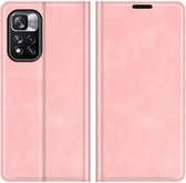 Cazy Xiaomi Redmi Note 11 Pro+ Hoesje - Portemonnee Book Case - Kunstleer - Roze