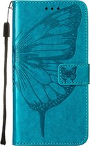Mobigear Telefoonhoesje geschikt voor Sony Xperia 1 IV Hoesje | Mobigear Butterfly Bookcase Portemonnee | Pasjeshouder voor 2 Pasjes | Telefoonhoesje voor Pinpas / OV Kaart / Rijbewijs - Blauw
