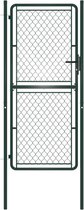 vidaXL - Poort - 100x200 - cm - staal - groen
