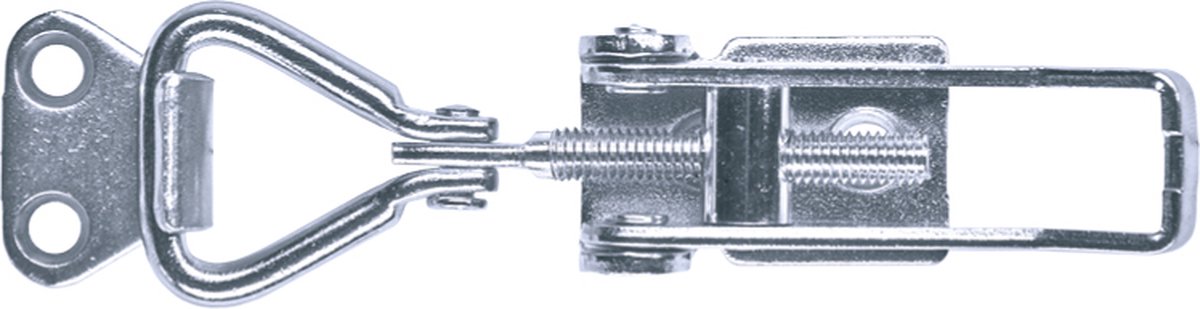 GOEBEL® - 10 x Excenter sluiting RVS A4 702 S incl. Tegenhaak – Blindklinknagelgat 5,3 mm - Verstelbaar - 5544512702- Kistsluiting – Spansluiting - Premium kwaliteit - Inclusief Tegenstuk
